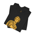 Roman Empire T-Shirt with Caesar 'Veni, Vidi, Vici' Statue Print