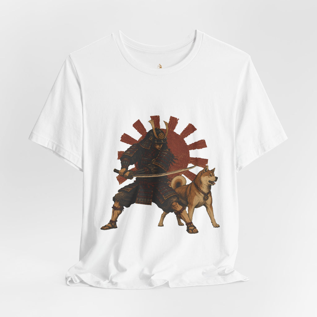 Samurai with Akita Inu T-Shirt – Rising Sun Tee