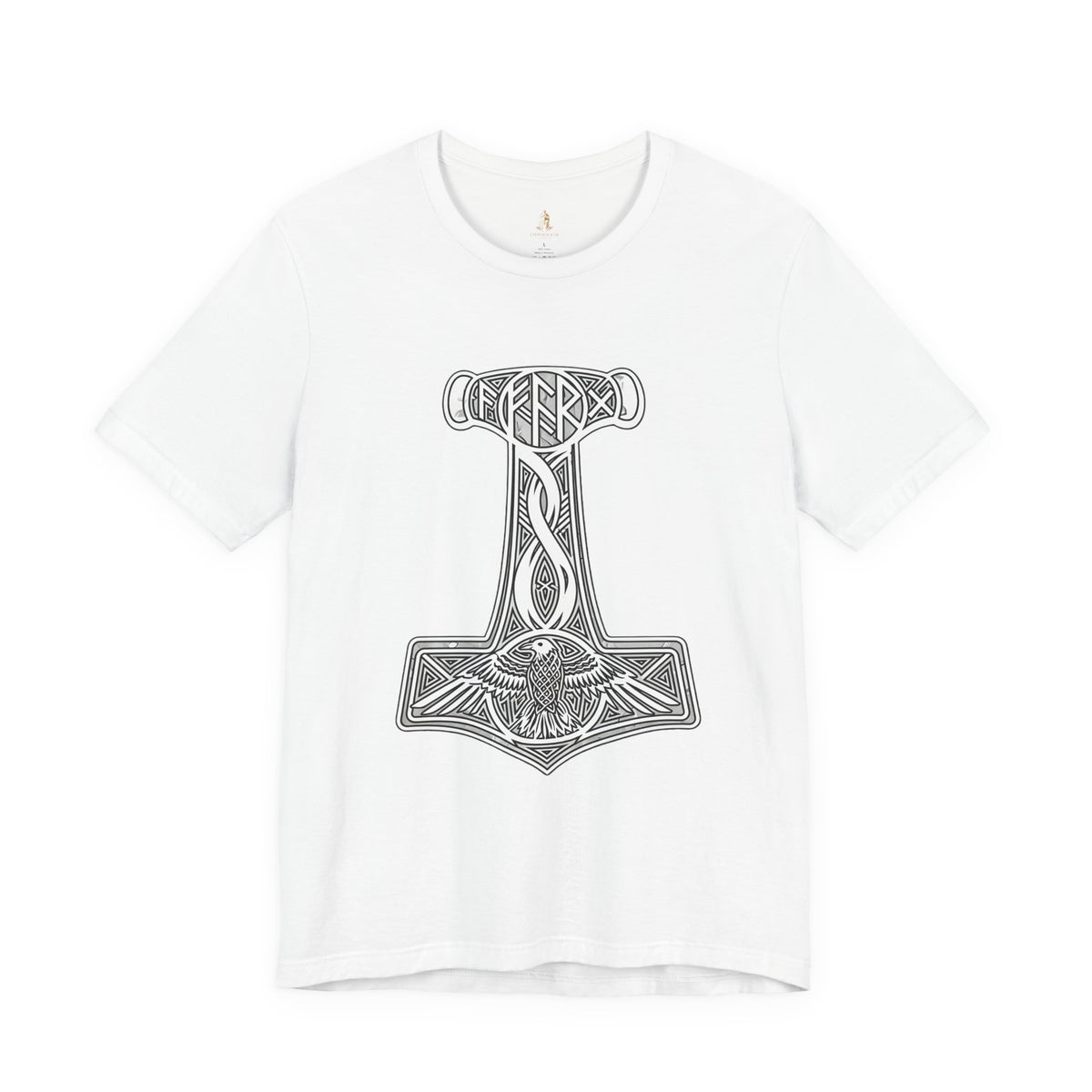 Thor's Hammer Mjölnir T-Shirt — Viking Norse Rune Design