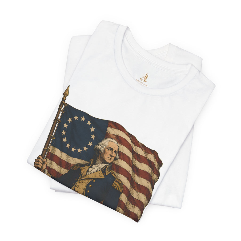 George Washington T‑Shirt — Betsy Ross Flag Patriotic Tee