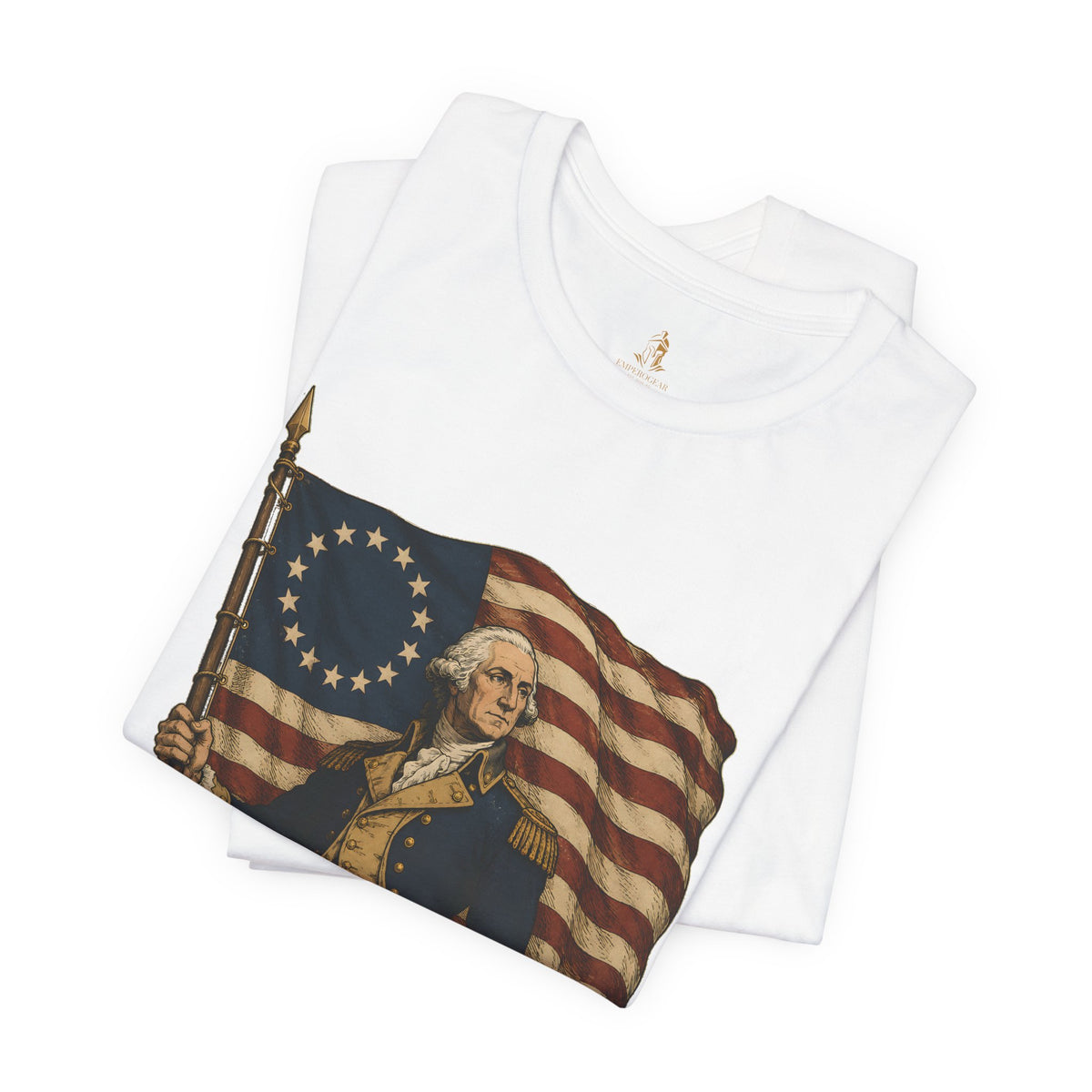George Washington T‑Shirt — Betsy Ross Flag Patriotic Tee