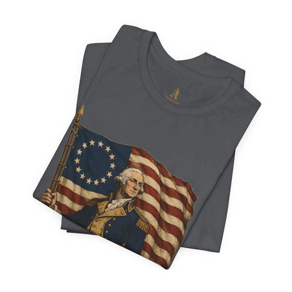 George Washington T‑Shirt — Betsy Ross Flag Patriotic Tee
