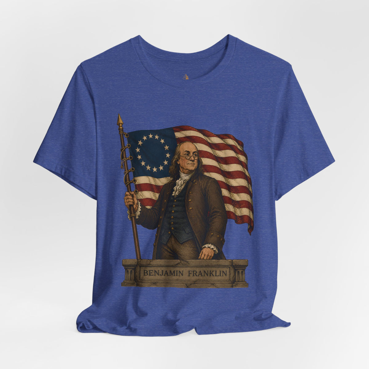 Benjamin Franklin T‑Shirt — Betsy Ross Flag Patriotic Tee