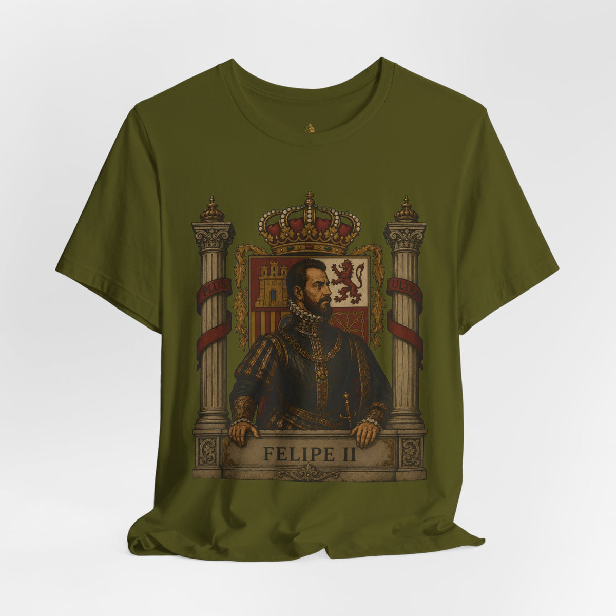 Felipe II Portrait Tee — Vintage Spanish King Graphic Shirt