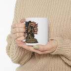 Liberty or Death Ceramic Mug – Vintage Patriotic 11oz Coffee Cup
