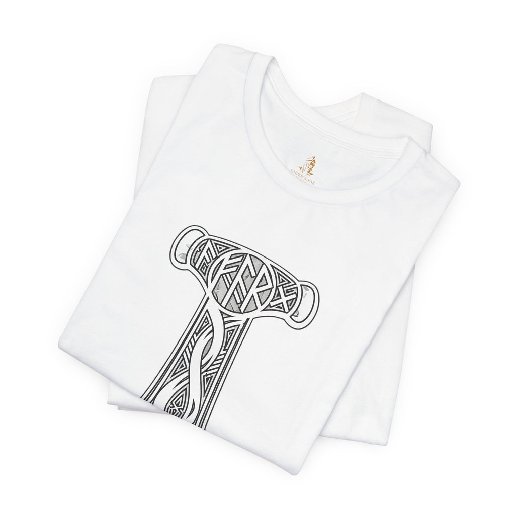 Thor's Hammer Mjölnir T-Shirt — Viking Norse Rune Design