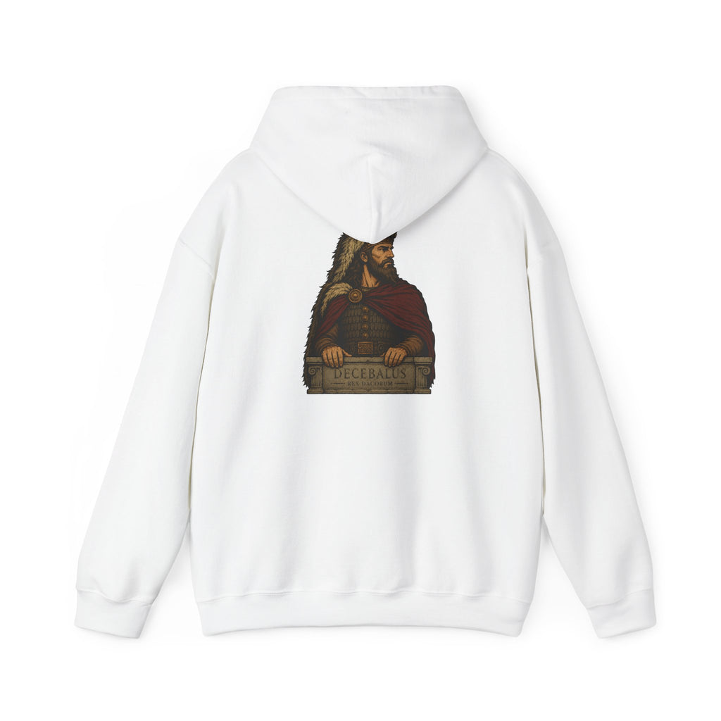 Decebalus Hoodie — Front Side Dacian Wolf Symbol