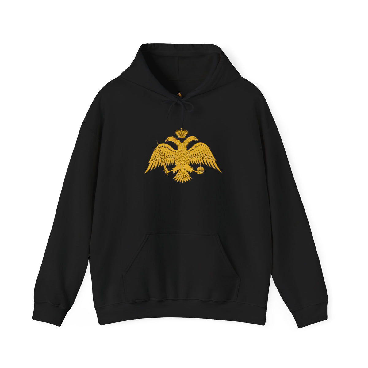 Justinian Hoodie – Double-Headed Eagle & 'Unus Deus Unus Imperator' Byzantine Empire