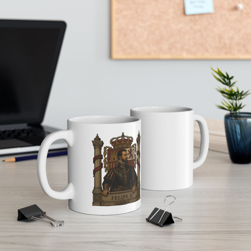 Felipe II Ceramic Mug — Coffee Cup 11oz