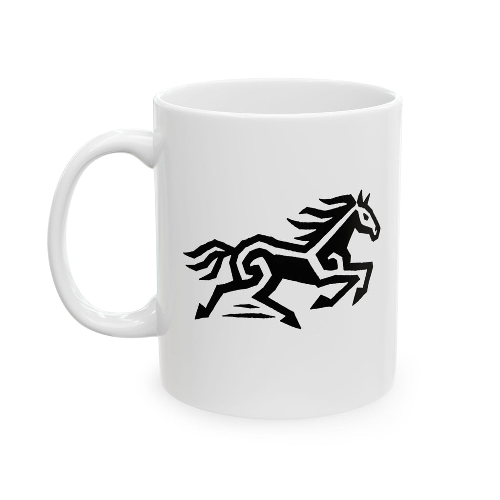 Vercingetorix with Galloping Horse Symbol Coffee Mug — 11oz