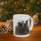 Odin With Raven Banner Coffee Cup 11oz
