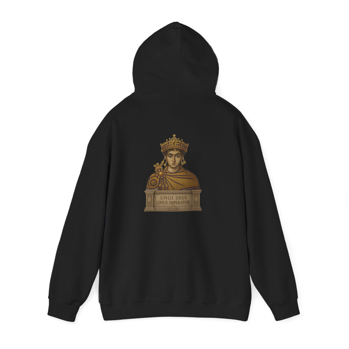 Justinian Hoodie – Double-Headed Eagle & 'Unus Deus Unus Imperator' Byzantine Empire