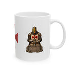 Templar Cross Ceramic Mug — Medieval Knights Coffee Cup (11oz & 15oz)