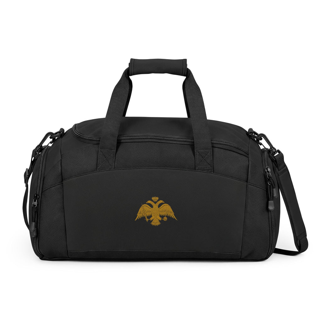 Embroidered Byzantine Eagle Gym Bag — Travel & Workout Duffel