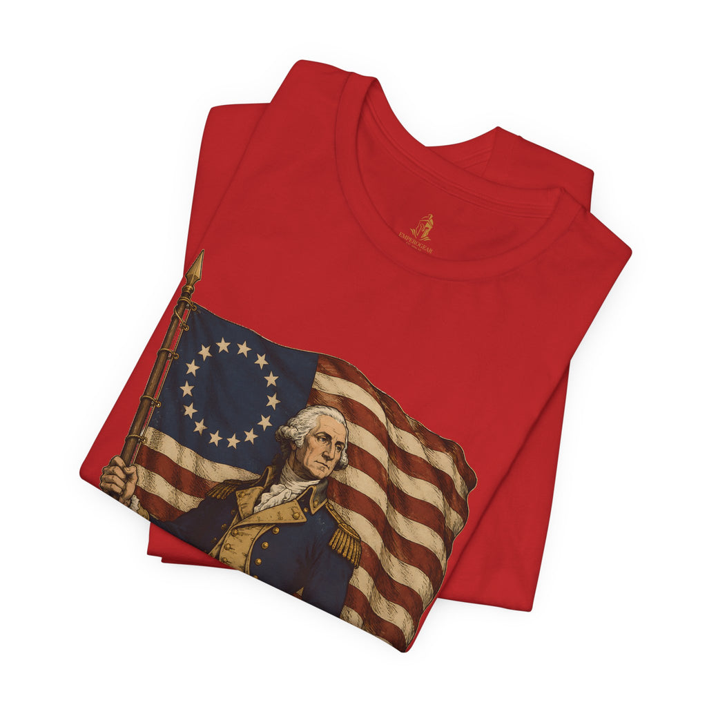 George Washington T‑Shirt — Betsy Ross Flag Patriotic Tee