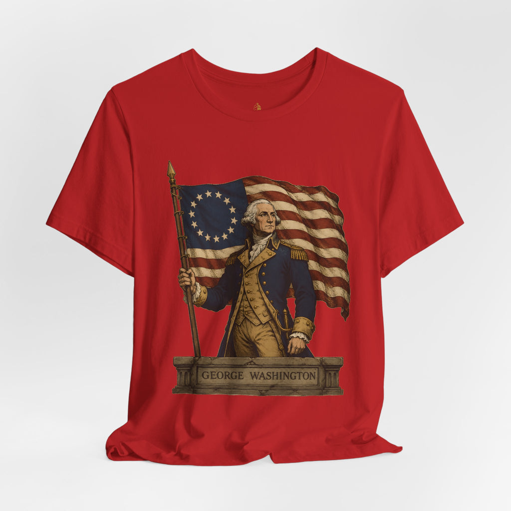 George Washington T‑Shirt — Betsy Ross Flag Patriotic Tee