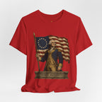 George Washington T‑Shirt — Betsy Ross Flag Patriotic Tee