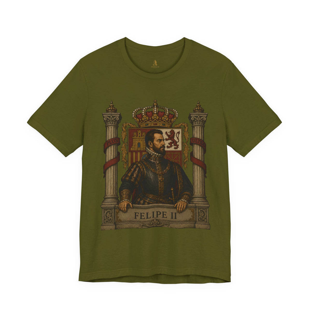 Felipe II Portrait Tee — Vintage Spanish King Graphic Shirt