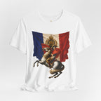 Napoleon on Horseback French Flag Graphic Tee
