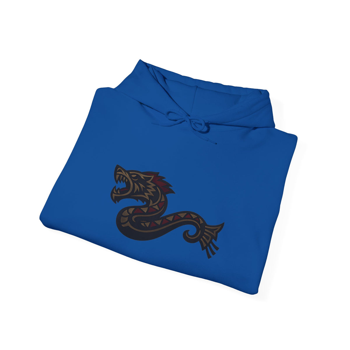 Decebalus Hoodie — Front Side Dacian Wolf Symbol