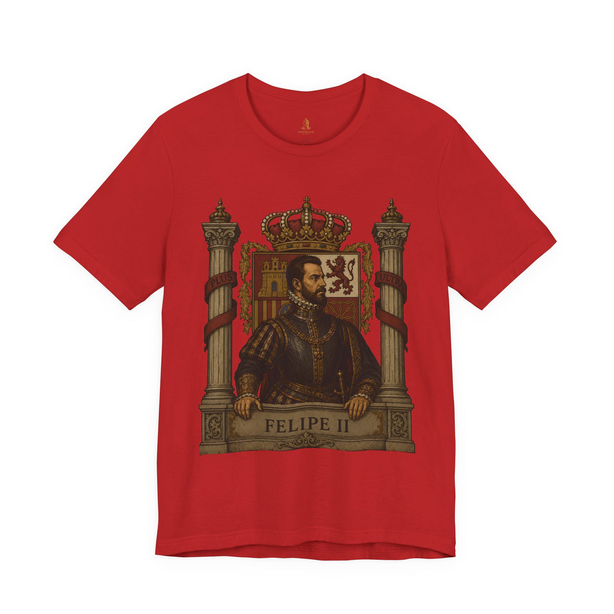 Felipe II Portrait Tee — Vintage Spanish King Graphic Shirt