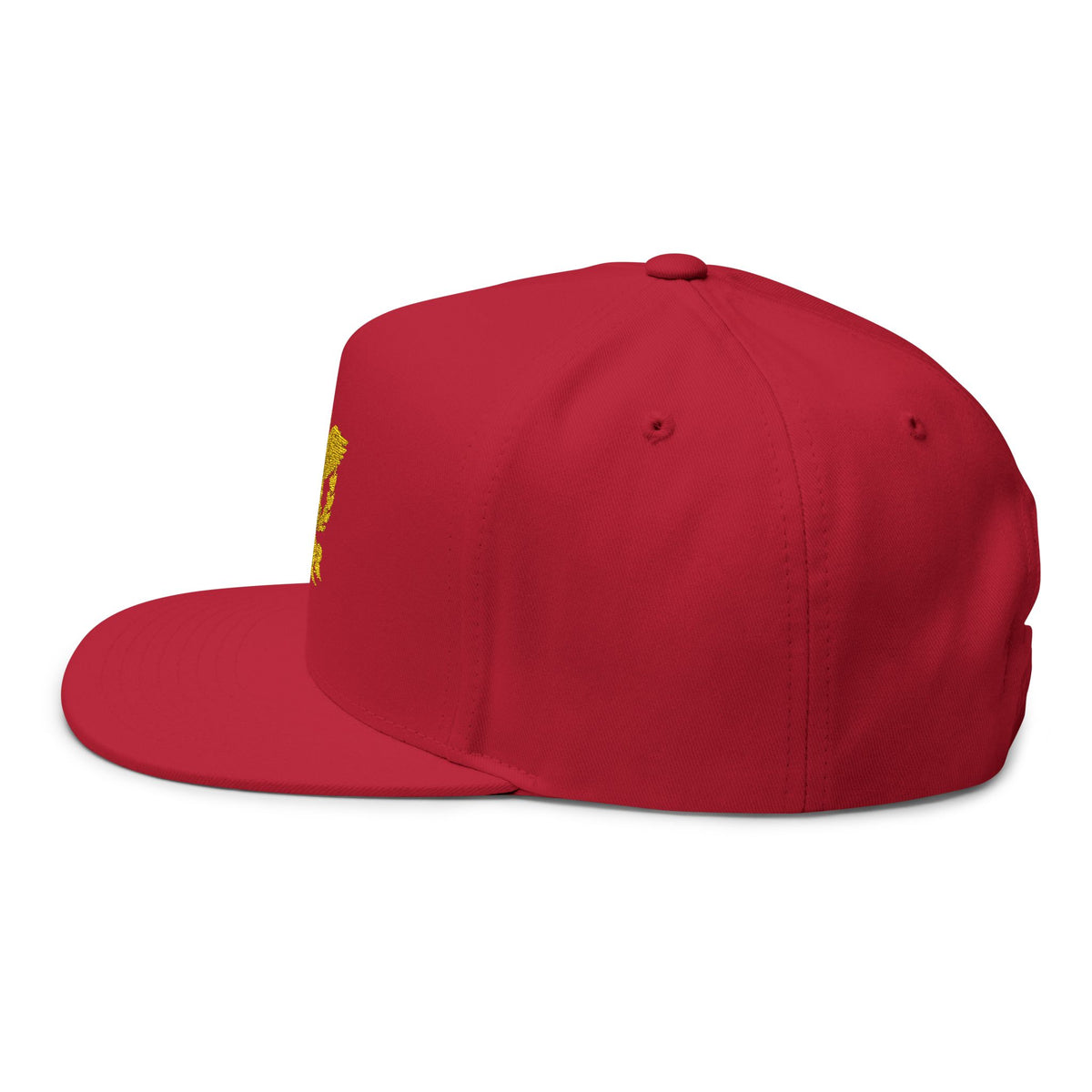 Embroidered Gold SPQR Eagle Flat Bill Cap