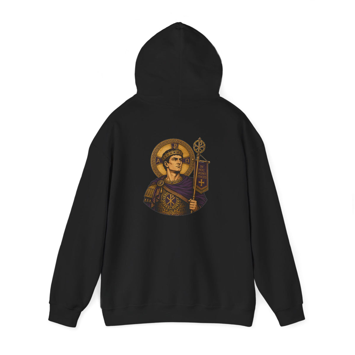 Constantine the Great Hoodie — Gold Double-Headed Eagle Byzantine Empire