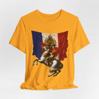 Napoleon on Horseback French Flag Graphic Tee