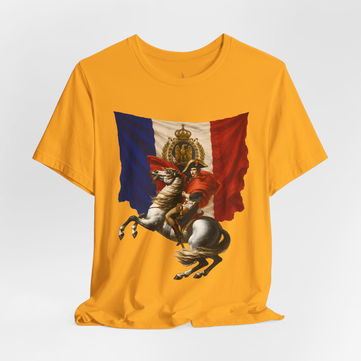 Napoleon on Horseback French Flag Graphic Tee