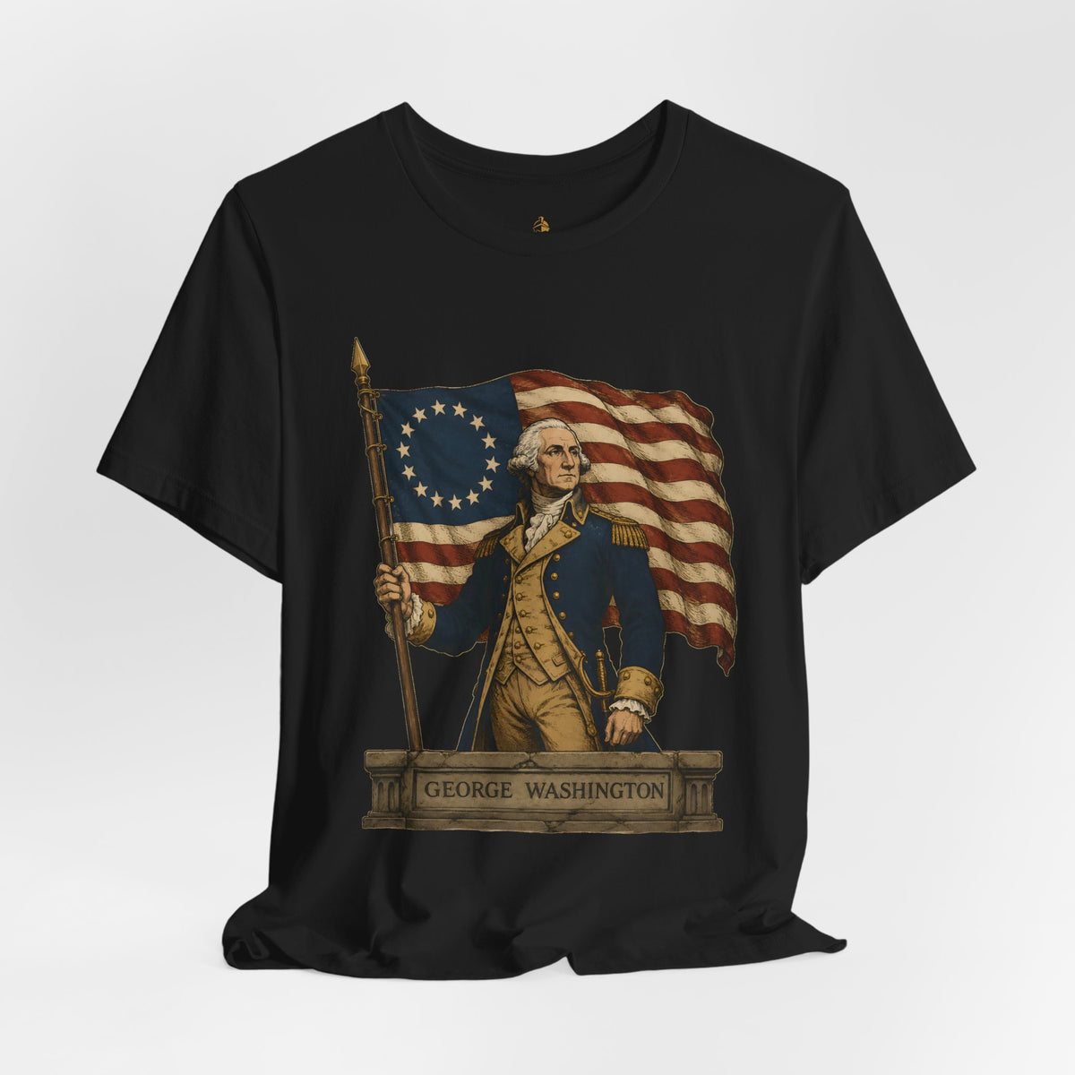 George Washington T‑Shirt — Betsy Ross Flag Patriotic Tee