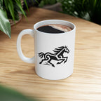 Vercingetorix with Galloping Horse Symbol Coffee Mug — 11oz