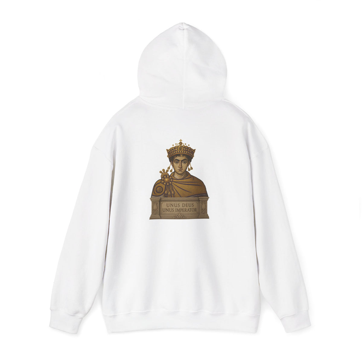 Justinian Hoodie – Double-Headed Eagle & 'Unus Deus Unus Imperator' Byzantine Empire