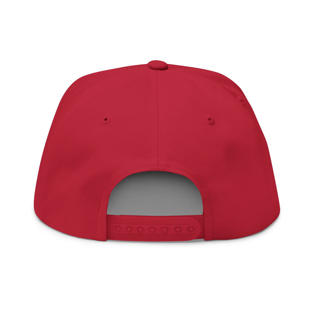 Embroidered Gold SPQR Eagle Flat Bill Cap