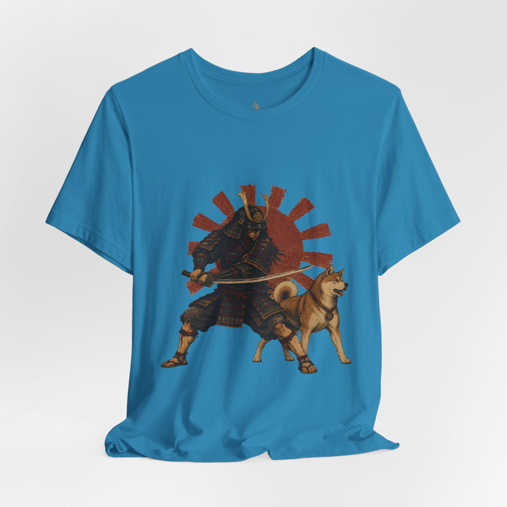 Samurai with Akita Inu T-Shirt – Rising Sun Tee