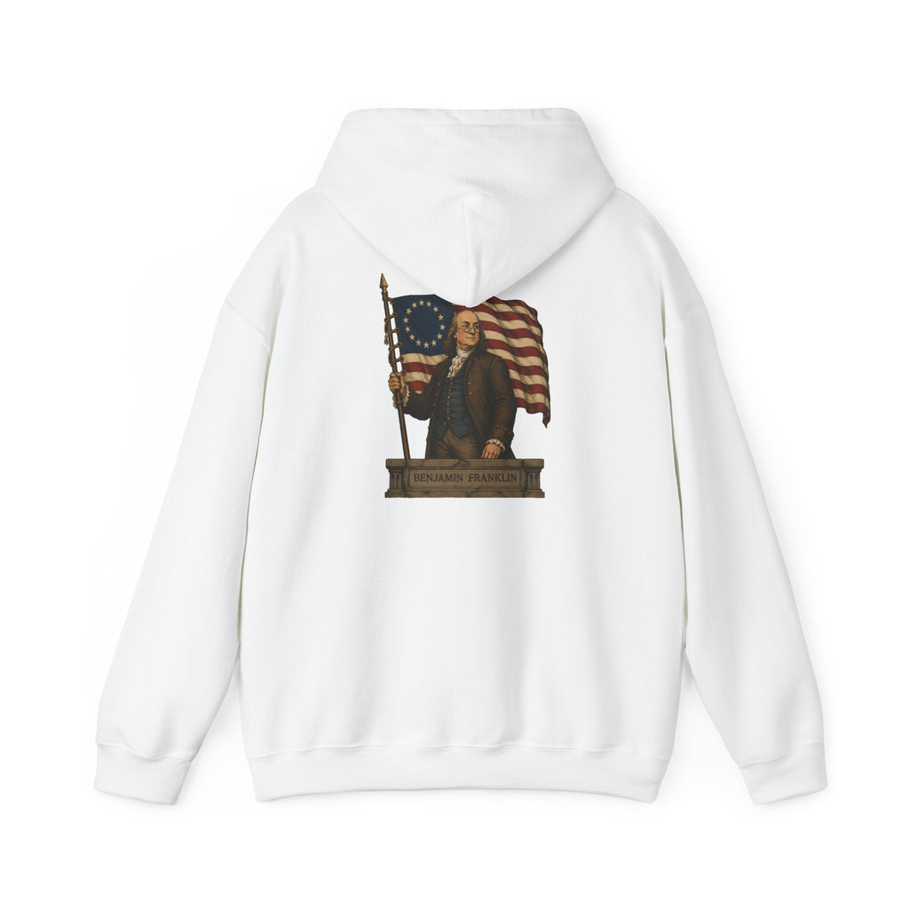Benjamin Franklin Hoodie — Heraldic Bear Crest