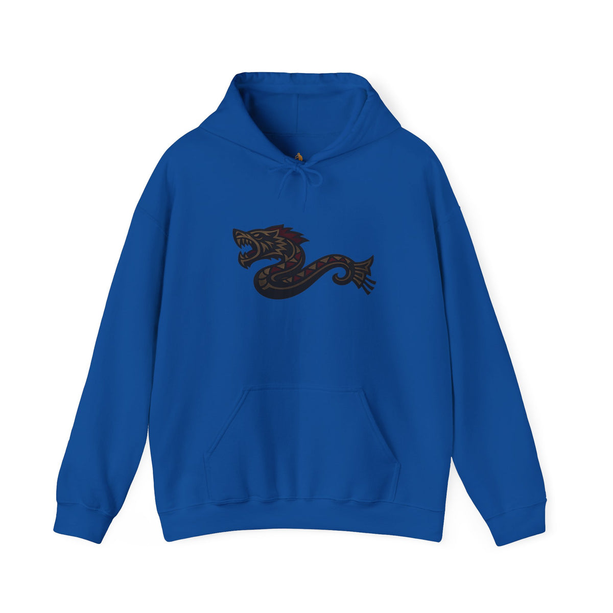 Decebalus Hoodie — Front Side Dacian Wolf Symbol
